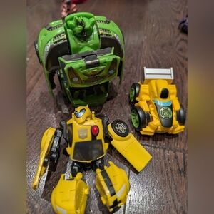 Transformers Action Figures - Green and Yellow